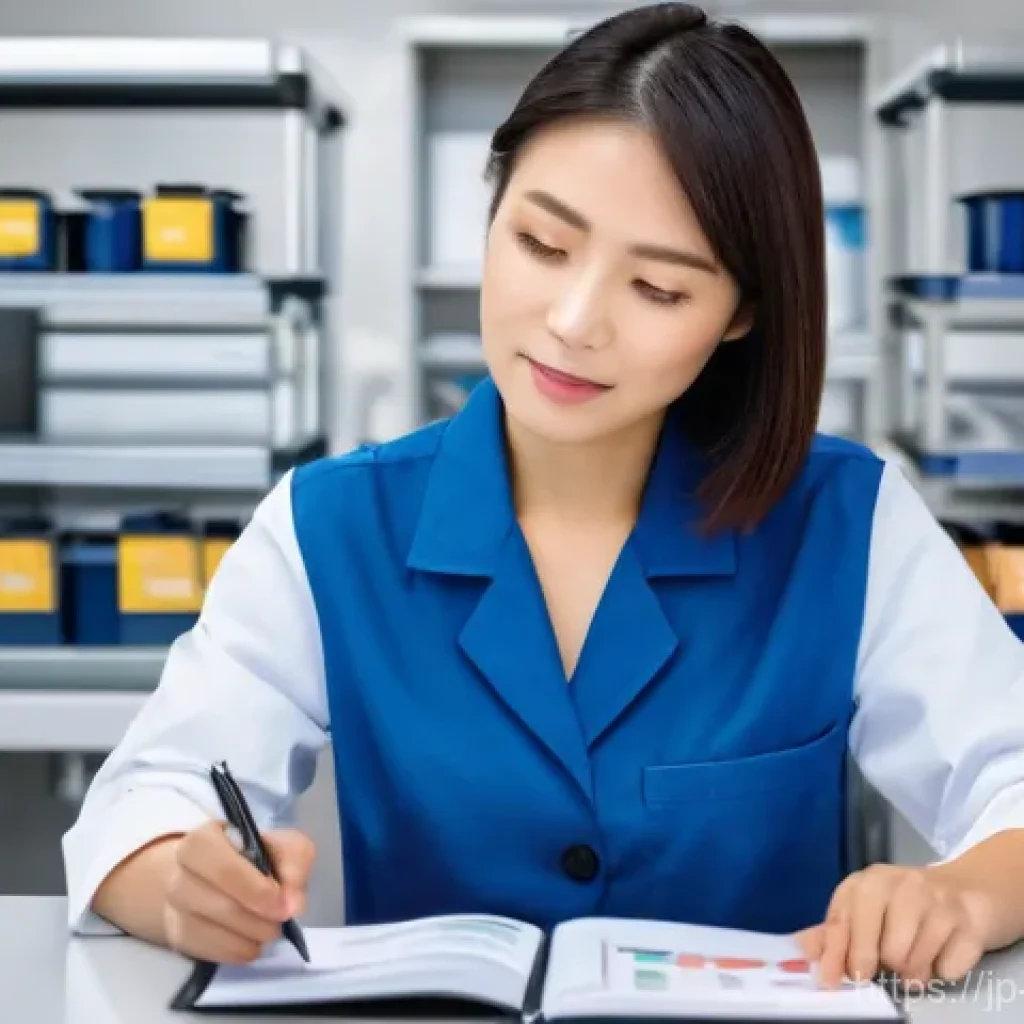 식품위생관리자 연봉협상 팁 - **Prompt 1: Reflecting on Accomplishments for Career Confidence**
    "A confident Japanese woman in...